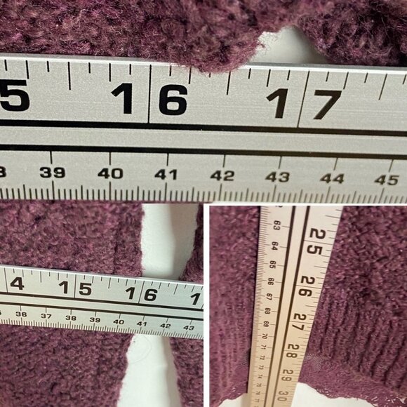 Anthropologie Knitted‎ and Knotted Knit Lace Burgundy Maroon Sweater Size XS Top - Picture 11 of 11
